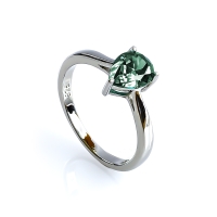 Anillo de Compromiso en Plata con Alejandrita