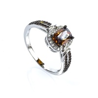 Anillo de Diamante Chocolate