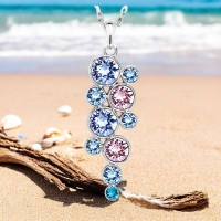 Bonito Juego de Collar y Aretes de Círculos