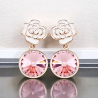 Divinos Aretes con Baño de Oro Rosa 18K