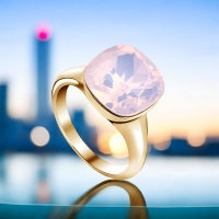 Anillo de Cristal Swarovski Color Rosa