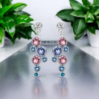 Bonito Juego de Collar y Aretes de Círculos
