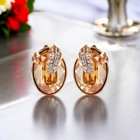 Aretes dorados de Cristal Austriaco