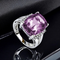 Anillo Grande de Alejandrita Con Plata de Ley