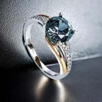 8 mm Anillo de Alejandrita Cambia de Color Corte Redonda .925