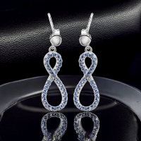 Pendientes de Infinito Plata de Ley