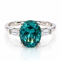 Anillo de Alejandrita Con Corte Pera
