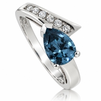 Anillo de Alejandrita ( Verde/Azul) en Plata .925