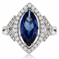 Anillo de Alejandrita en Plata Fina ( Azul a Morado )