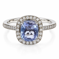 Anillo de Plata y Alejandrita Morado Azul