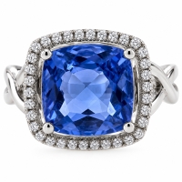 Anillo Hermoso de Alejandrita en Plata ( Azul/Morado )