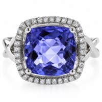 Anillo Hermoso de Alejandrita en Plata ( Azul/Morado )