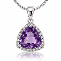 Dije con una Piedra de Alejandrita Bicolor en Plata .925