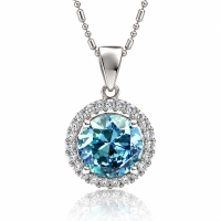 Dije de Plata Con Alejandrita Cambio de Color Azul a Verde