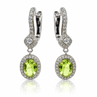 Hermoso Juego de Dije y Aretes de Plata .925 con Alejandrita Amarilla