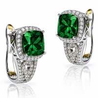 Set de Corte Princesa Esmeralda Aretes y Dije