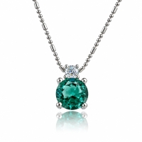 Dije de Alejandrita Solitario en Plata .925
