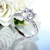 Anillo de Compromiso En Plata de Ley