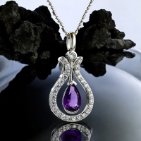 Dije de Plata con Amatista