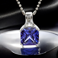 Colagante de Tanzanita Con Plata