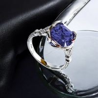 Anillo de Tanzanita Con Plata