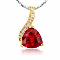 Dije de Ópalo Mexicano en Plata .925 con Baño de Oro 14K