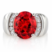 Anillo de Plata Esterlina con Opalo de Fuego