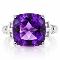 Anillo de Plata .925 con Amatista