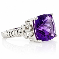 Anillo de Plata .925 con Amatista