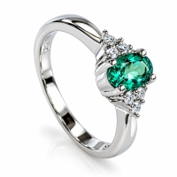 Anillo de Esmeralda Con Plata 925