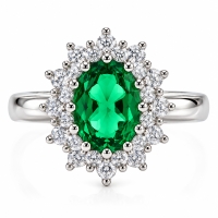 Precioso Anillo de Esmeralda