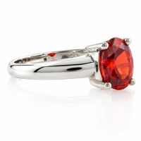 Anillo Opalo de Cereza De Fuego