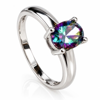 Anillo de Mystic Topaz En Plata
