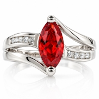 Anillo con Opalo De Fuego en Plata Esterlina