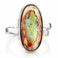 Anillo de Opalo Mexicano Autentico