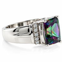 Anillo de Topacio Mistico en Plata de Ley