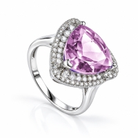 Anillo de Alejandrita Grande En Plata