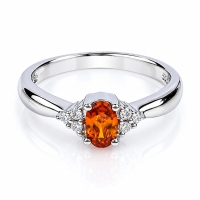 Anillo de Opalo de Fuego Con Plata 925