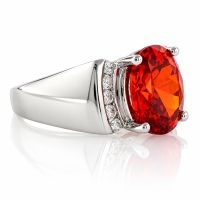Anillo de Plata Esterlina con Opalo de Fuego