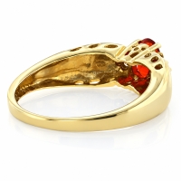 Anillo de Opalo de Fuego en Oro de 14K