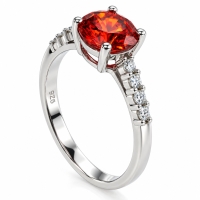 Anillo de Plata .925 con Ópalo de Fuego