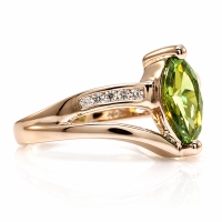 Anillo de Alejandrita Bicolor en Plata de Ley