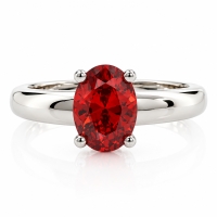 Anillo Opalo de Cereza De Fuego