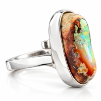 Anillo de Opalo Mexicano Autentico