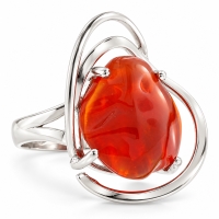 Anillo Genuina de Opalo Mexicano de Fuego