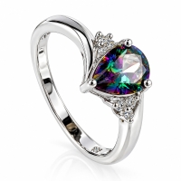 Anillo de Topacio Mistico en Plata .925