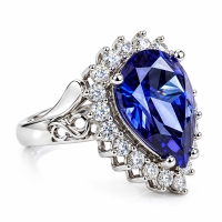 Anillo Elegante de Plata .925 con Tanzanita