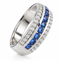 Anillo de Tanzanita en Plata Fina .925