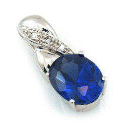 Tanzanite Diamond Pendant