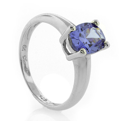 Tanzanite Silver Ring